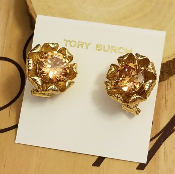 Tory Burch Leah flower earrings - Picture 4 of 5
